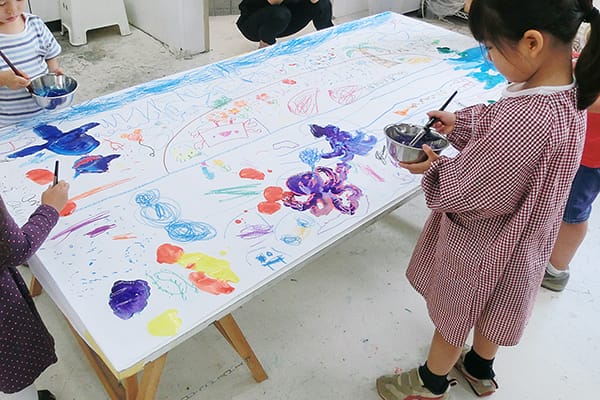 水彩画共同制作